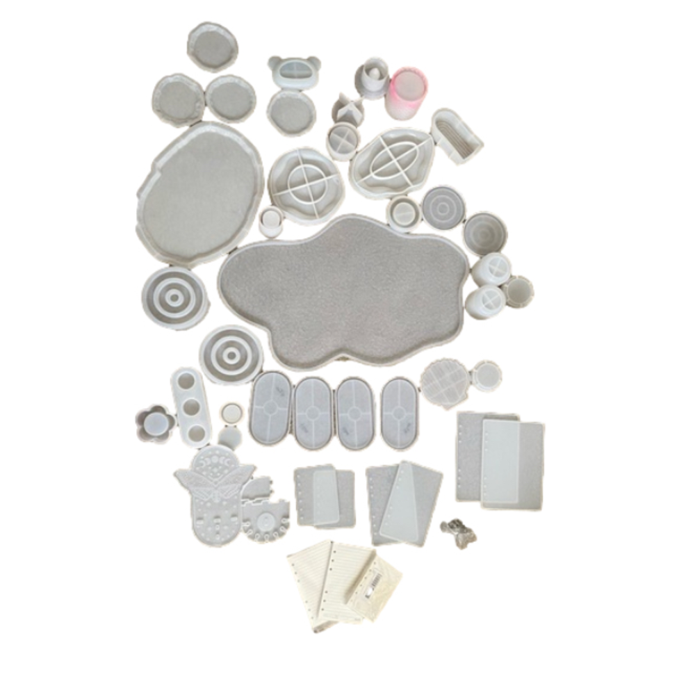 Epoxy Resin Silicone Mold Crafting Lot of 40+ Pieces